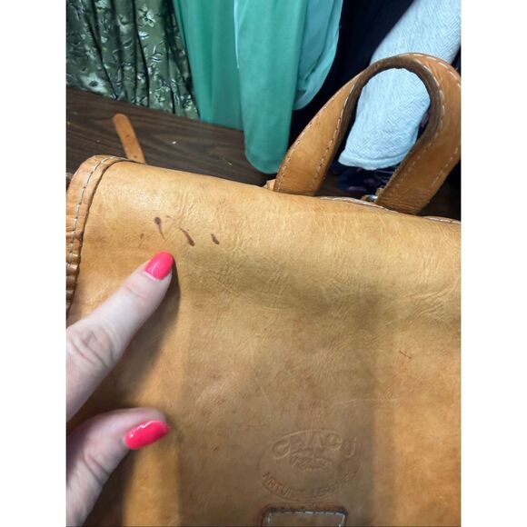 CHACO Vintage Tan Leather Backpack main image 5